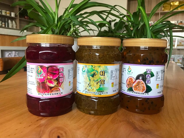 玫瑰花花茶、桂花花茶、百香果花茶