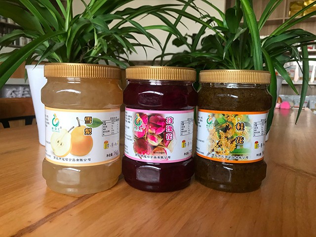 雪梨花茶、玫瑰花花茶、桂花花茶